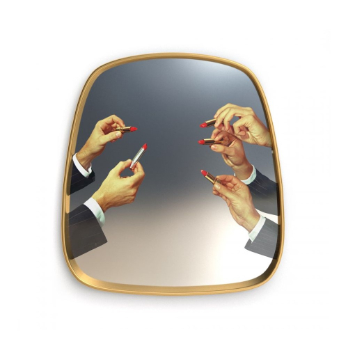 Дизайнерское зеркало Toiletpaper Mirror золотое