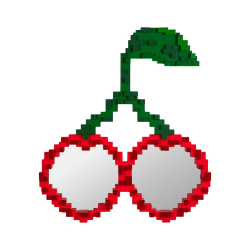 Дизайнерское зеркало Pixel Mirror зеленое