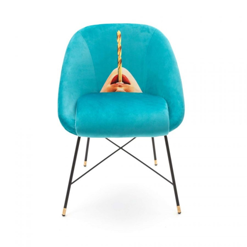 Дизайнерский стул Toiletpaper Furniture голубой