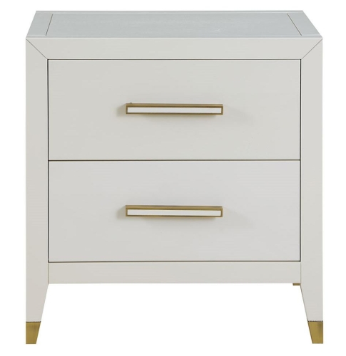 Дизайнерская прикроватная тумба Gaelen белая