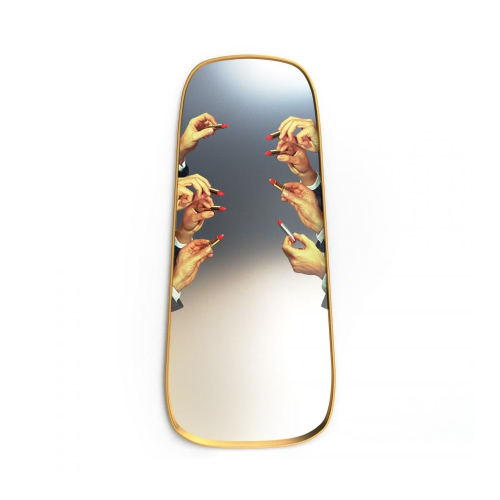 Дизайнерское зеркало Toiletpaper Mirror золотое