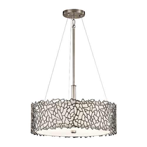 Дизайнерский подвесной светильник Silver coral, стиль: современный