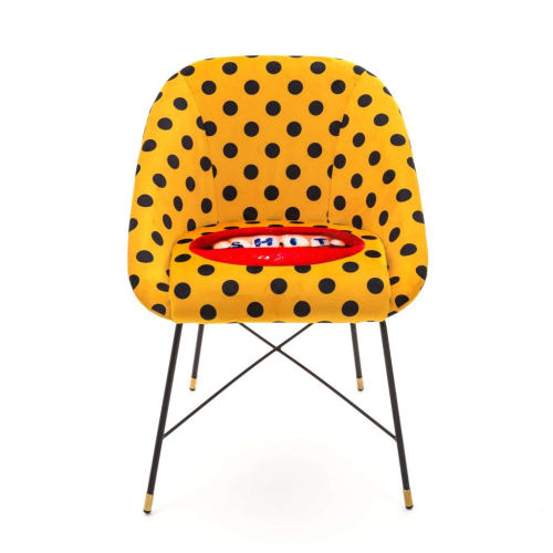 Дизайнерский стул Toiletpaper Furniture желтый