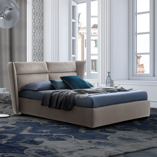 Дизайнерская кровать Cremona бежевая