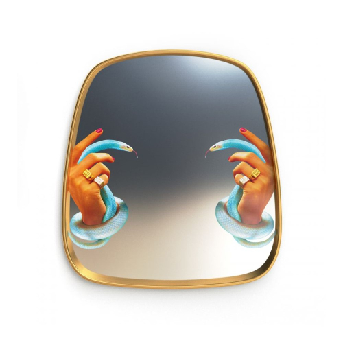 Дизайнерское зеркало Toiletpaper Mirror золотое