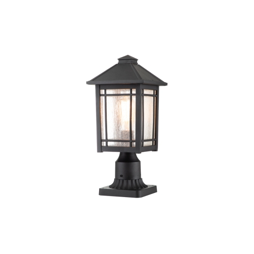 картинка Фонарь-пьедестал Quoizel, Арт. QZ-CEDAR-POINT3-M-BK от магазина Одежда+