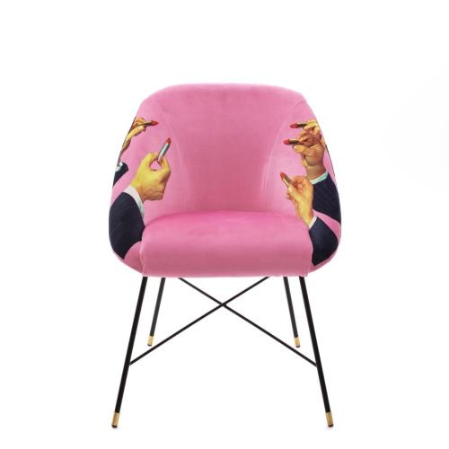 Дизайнерский стул Toiletpaper Furniture розовый