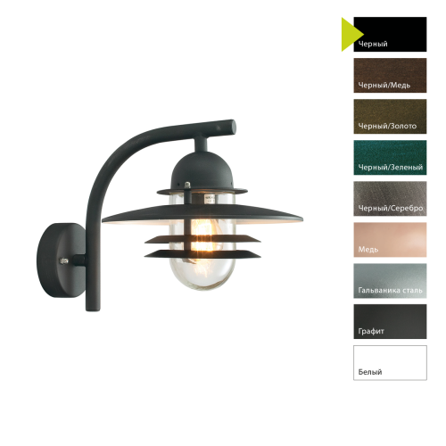 картинка Настенный фонарь Norlys, OSLO B (Черный) от магазина Одежда+