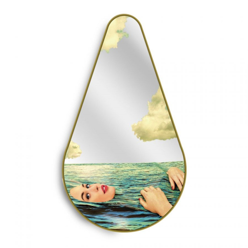 Дизайнерское зеркало Toiletpaper Mirror золотое