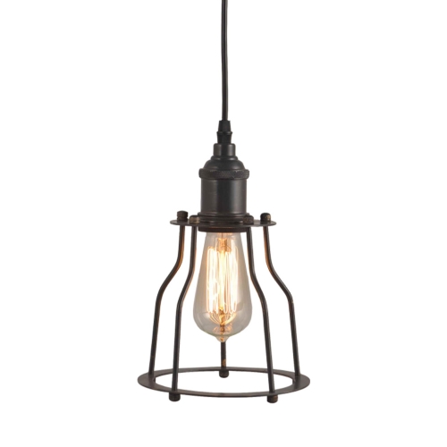 Дизайнерский подвесной светильник Edison Metal Frame, стиль: лофт